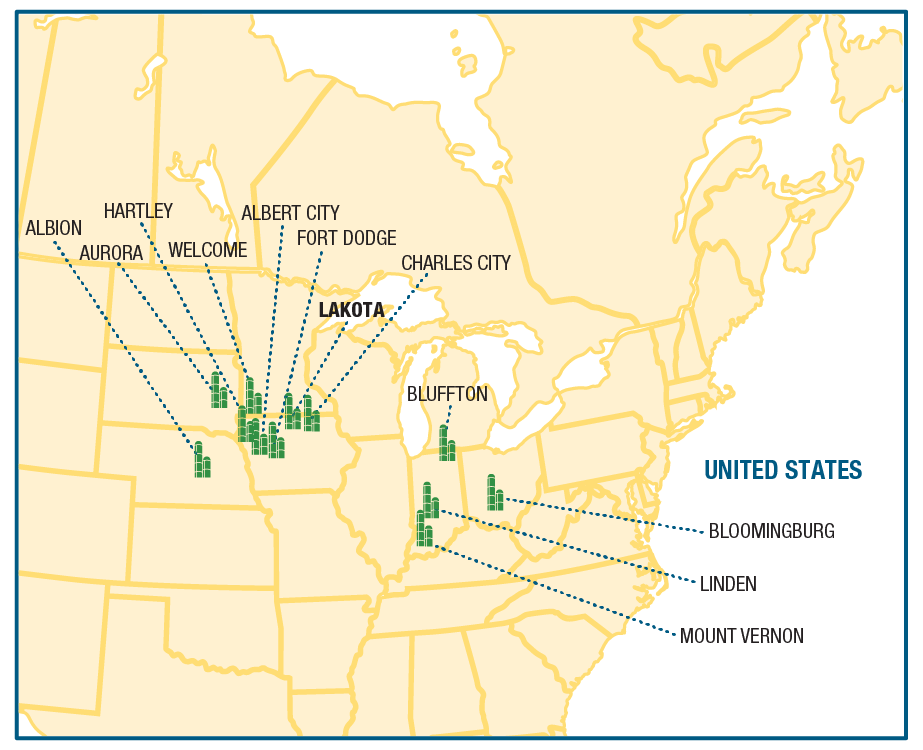 Lakota Renewables Plant Locations Valero